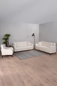 Kilim Mobilya Laçin Yüksek Ayaklı 3 3 1 Koltuk Takımı Krem - 1