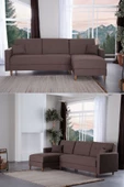 Kilim Mobilya Scandi Köşe Uzanmalı Yataklı Köşe Takımı (HEM SAĞ HEM SOL KÖŞE OLARAK KULLANILABİLİR) - 1