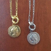 925 Ayar Gümüş Büyük Madalyon Kolye thumbnail 4