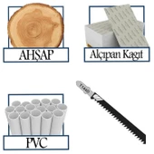Plastik Ahşap MDF Kesim Dekupaj Testere Bıçağı Yedek 10 cm Metal Bıçak T144D Kakmacı 5 Adet Set - 5