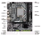 H610da1 Ddr4 Matx 1700pın Hdmı Vga - 1