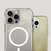 Vendas iPhone 15 Pro Kapak Magsafe Şarj Özellikli Airbagli Şeffaf Zore İncek Kapak - 6