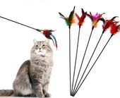 Çıngıraklı Tüylü Kedi Oyun Çubuğu - 1