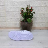 Bestof 074 Beyaz-beyaz Sneaker Düz Taban Hafif Rahat Spor Çift Ayakkabısı - 11