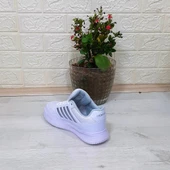Bestof 074 Beyaz-beyaz Sneaker Düz Taban Hafif Rahat Spor Çift Ayakkabısı - 10