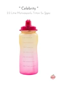Fitmart Celebrty - 2.2 Litre Motivasyonlu Tritan Su Şişesi - Bpa Içermez - 1