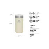 Stanley 10-10788-087 AeroLight Transit Mug 0.35L Cream Metallic - 2