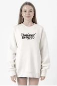 Rurouni Kenshin Letter Logo Beyaz Kadın 2ip Sweatshirt thumbnail 1