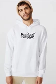 Rurouni Kenshin Letter Logo Beyaz Erkek 3ip Kapşonlu  Sweatshirt thumbnail 1