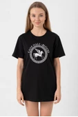 Percy Jackson Camp Half Blood Siyah Kadın Oversize Tshirt thumbnail 1