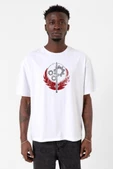 Fallout Worn Appalachian Brotherhood Beyaz Erkek Oversize Tshirt - 1