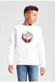 Fallout Worn Appalachian Brotherhood Beyaz Çocuk 2ip Sweatshirt - 1