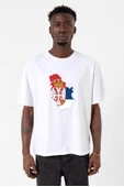 Euro 24 Serbia Beyaz Erkek Oversize Tshirt - 1