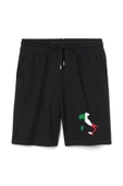Euro 24 Italy Erkek Siyah Şort - 1