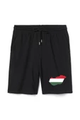 Euro 24 Hungary Erkek Siyah Şort - 1