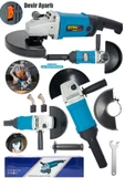 Staxx 3500 W 180 mm Büyük Boy Devir Ayarlı Taşlama Makinesi Metal Kesme Spiral Jet Taşı - 1