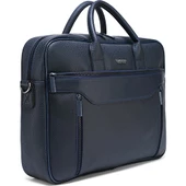 Cambridge Polo Club Suni Deri Evrak Çantası Lacivert PLEVR50092-L thumbnail 2