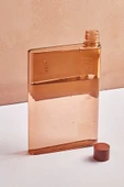 A5 Bottle Motivasyon Su Matarası Şeffaf Orange Notebook Taşınabilir Sporcu Suluk Su Şişesi 350ml - 2