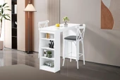 Vista Eylül Bar Raflı Mutfak Masa Takımı 50x120 - 1