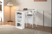 Vista Eylül Bar Raflı Mutfak Masa Takımı 50x120 - 6