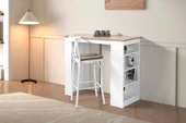Vista Eylül Bar Raflı Mutfak Masa Takımı 50x120 - 8