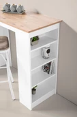 Vista Eylül Bar Raflı Mutfak Masa Takımı 50x120 - 9