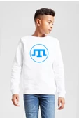 Kırım Tatar Tamga Beyaz Çocuk 2ip Sweatshirt - 1