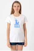 3 Mayıs Türkçülük Günü Beyaz Kadın Bisikletyaka Tshirt - 1