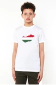 Euro 24 Hungary Beyaz Çocuk Bisikletyaka Tshirt - 1