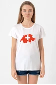 Euro 24 Switzerland Beyaz Kadın Bisikletyaka Tshirt thumbnail 1