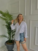 Kadın Gömlek Beyaz - 4