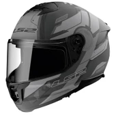 LS2 STREAM 2 SHADOW MAT TITANIUM-GRİ KASK M - 1