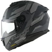 LS2 STREAM 2 SHADOW MAT TITANIUM-GRİ KASK M - 4