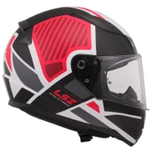 LS2 RAPID 2 GRID MAT BEYAZ-KIRMIZI KASK XXL - 5