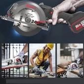 Kress Kue11 20Volt 4.0Ah. Li-İon 140Mm Çift Akülü Kömürsüz Profesyonel Çok Amaçlı Daire Testere - 8