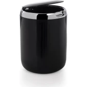 Primanova Tezgah Üstü Plastik Kapaklı Çöp Kovası 3 lt Siyah M-E29-06-P thumbnail 1