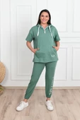 Kadın Kapüşonlu Büyük Beden Eşofman Takımı 3759-23 - 5