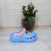 Sonimix 16001 Bebemavisi-pudra Kalın Tabanlı Taşlı crks Bayan Terlik thumbnail 7