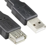 Vcom CU202-B-5.0 Siyah 5.0MT Usb 2.0 Uzatma Kablosu thumbnail 1
