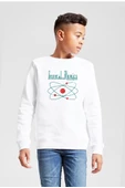 Fallout General Atomics Beyaz Çocuk 2ip Sweatshirt - 1