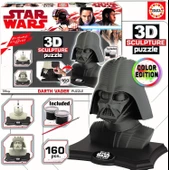 Star Wars Darth Vader 3D Heykel Puzzle Sculpture Pazıl 160 Parça - 2