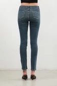 Kadın Likralı Skinny Jean Pantolon - 9