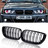 Bmw 3 serisi E46 4d ön panjur böbrek 2002-2004 Arası Uyumlu - 1