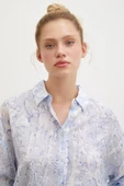 Damla Desenli Gömlek Mavi thumbnail 6