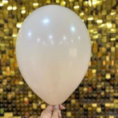 12" İç Mekan Dekorasyon Balonu Kum Beji - 100 Adet - 1