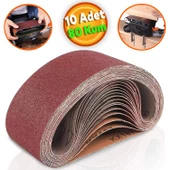 Sonsuz Bant 80 Kum Tank Palet Zımpara Kağıdı 75 x 533 mm (10 ADET) - 1