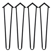 Talya 4 Lü Set Ahşap ve Kütük Sehpa Metal Firkete Ayak - 1