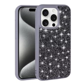 iPhone 15 Pro Max Kılıf Parlak Taşlı Tasarım Pırlanta Kapak thumbnail 1