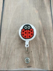 Uğur Böceği Silikon Yoyo Yaka Kartlığı Yatay Dikey Kart Koruyucu - 2