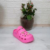 Sonimix 12901 Pembe Taşlı Kalın Tabanlı Bayan  Terlik thumbnail 6